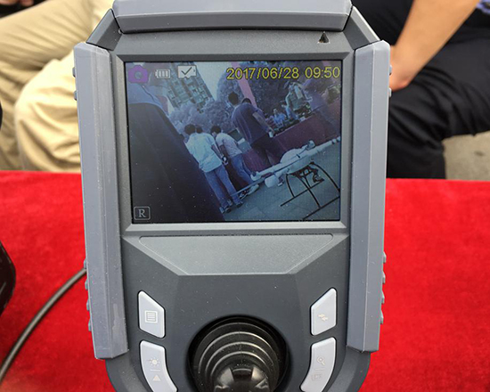 亚泰光电MIE-R系列超远距警用视频内窥镜强阳光下展示效果